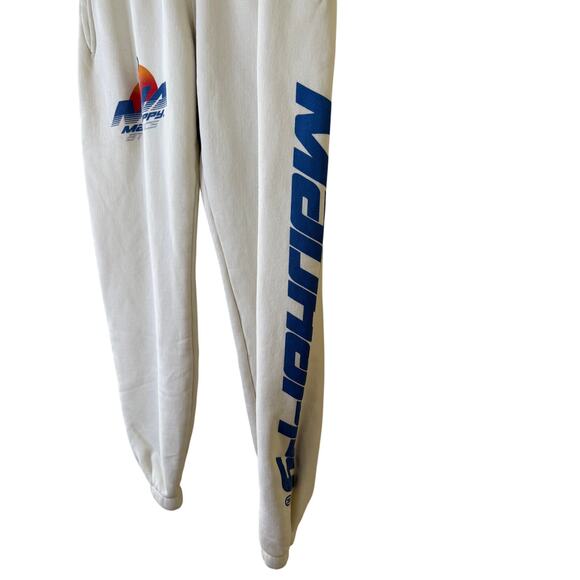 Madhappy Jogger Sweatpants Men’s Small White Athletic Graphic Lounge Pants - Picture 4 of 6